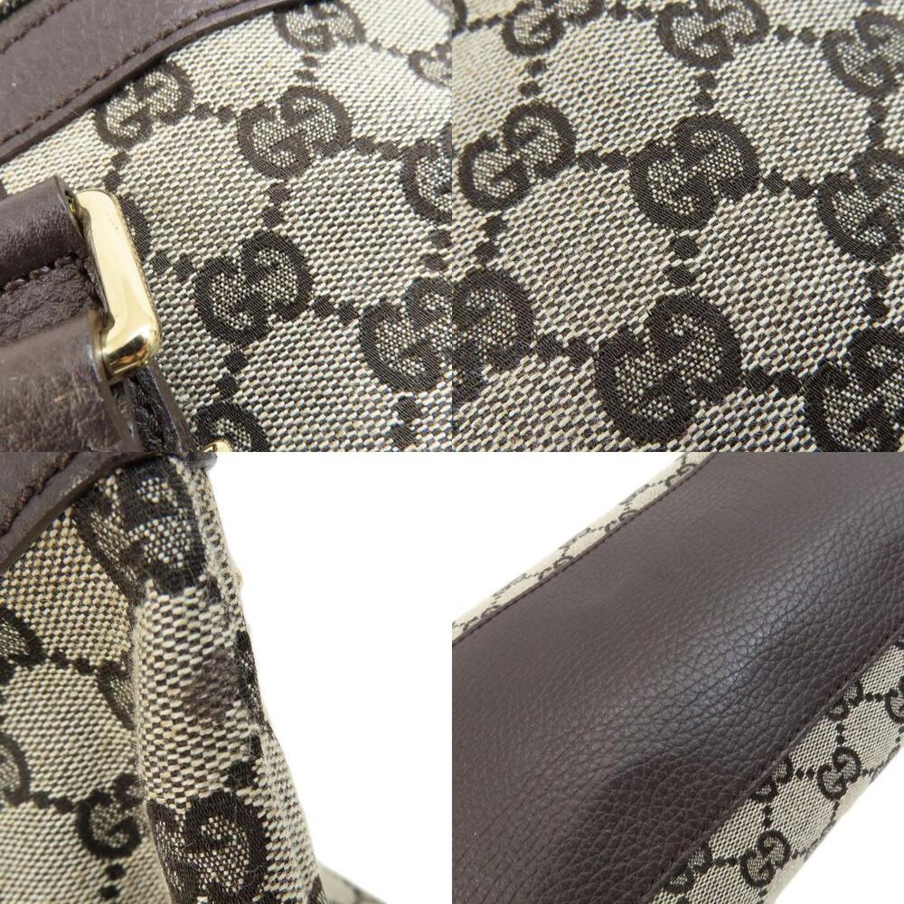Gucci GG Canvas Abbey tote brown leather - Picture 8 of 11